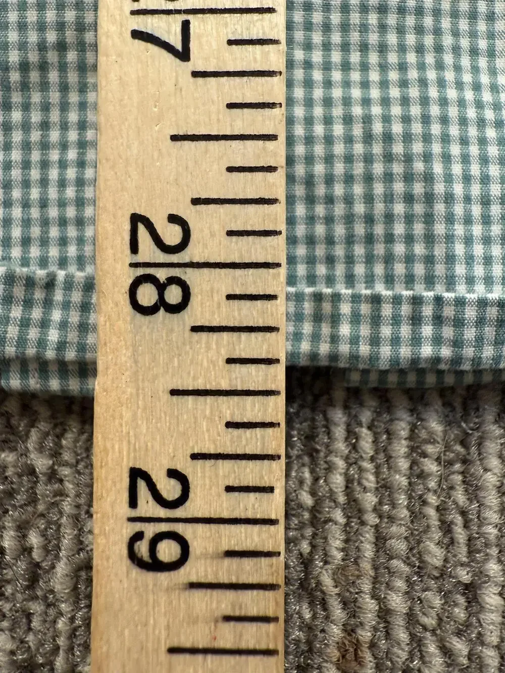 Southern Marsh Shirt Mens Medium Green White Gingham Button Down Long Sleeve